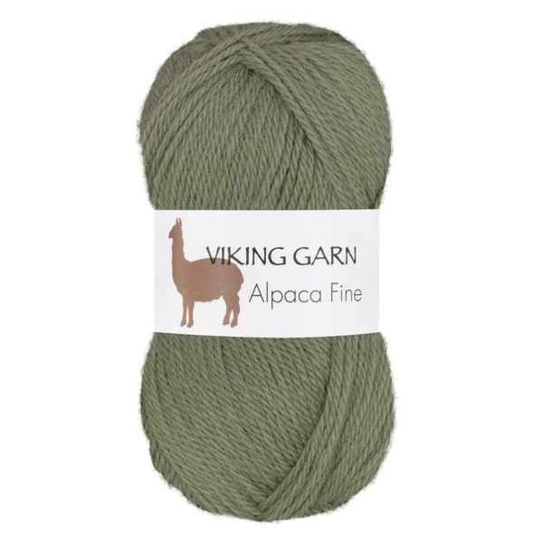 Viking Alpaca Fine, farge 634 Mosegrønn