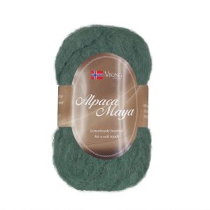 Garn viking alpaca maya 732 grønn