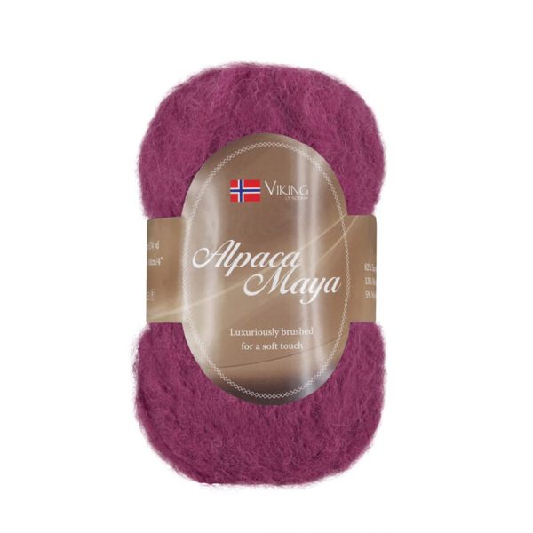 Viking Alpaca Maya, farge 760 Mørk Rosa