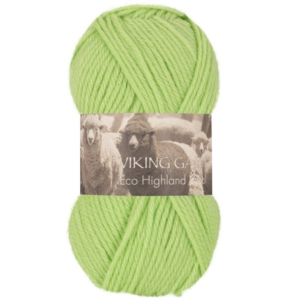 Viking Highland Eco Wool, farge 231 Lys Grønn