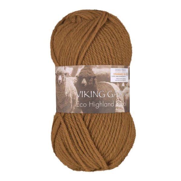 Viking Highland Eco Wool, farge 253 Cognac