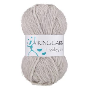 Garn viking hobbygarn 911 lys grå