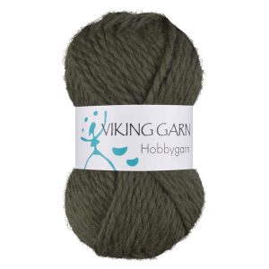 Garn viking hobbygarn 935 mørkgrønn