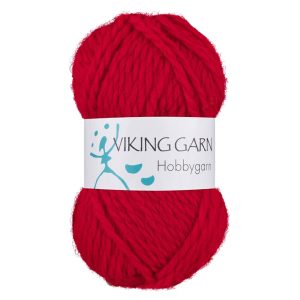 Garn viking hobbygarn 950 rød
