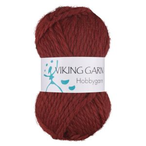 Garn viking hobbygarn 955 roserød
