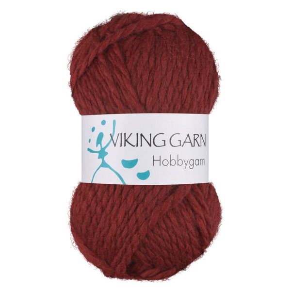 Viking Hobbygarn, farge 955 Roserød