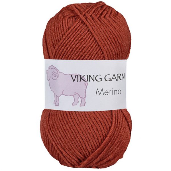 Viking Merino, farge 853 Mørk Brentoransje