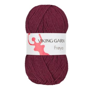 Garn viking frøya 221 burgunder