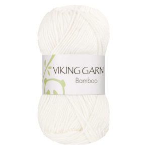 Garn viking bamboo 600 hvit