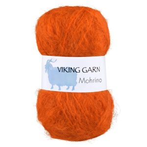 Garn viking mohrino 554 oransje 554