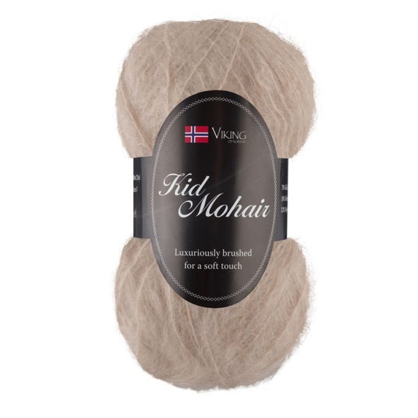 Viking Kid Mohair, farge 907 Beige