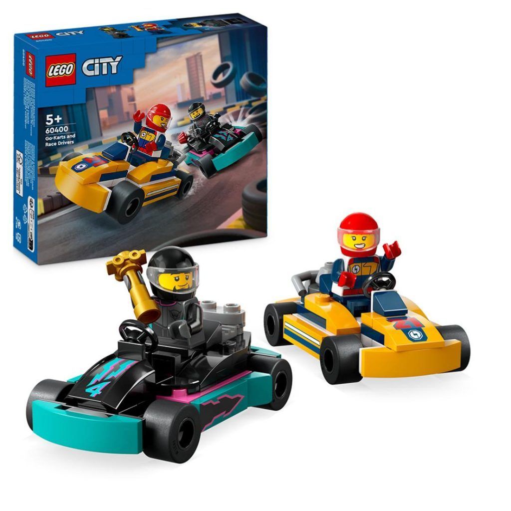 Lego gokart og racerbilførere