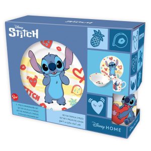 Stitch 3 deler gavesett i keramikk, snac