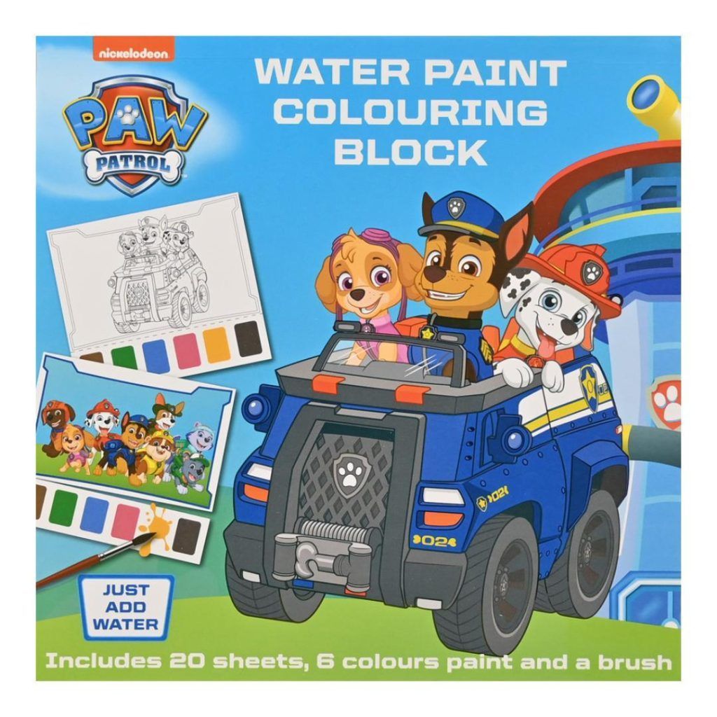 Vannmalingsblokk paw patrol