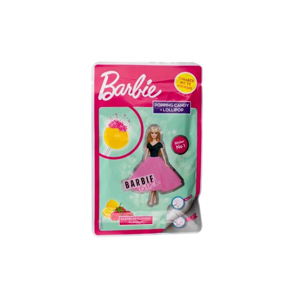 Barbie popping candy