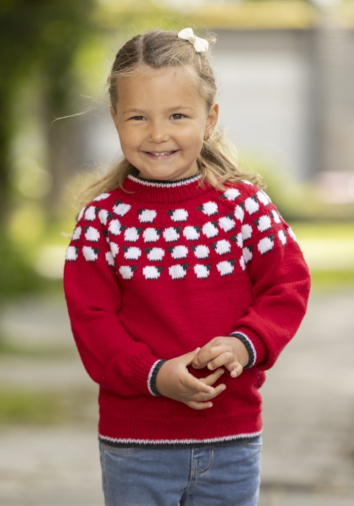 Bæ, bæ lille lam -genser 2424-05a
