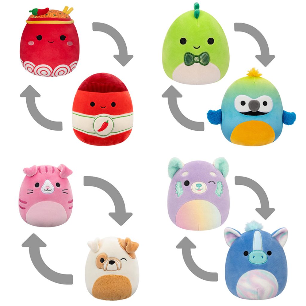 Plysj- squishmallows 13 cm p19 flip a ma