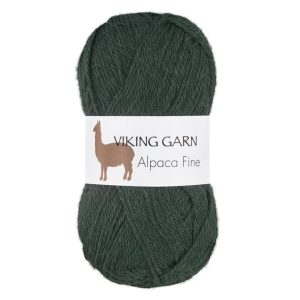 Garn viking alpaca fine 633 grågrønn