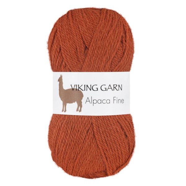 Viking Alpaca Fine, farge 654 Brent Oransj