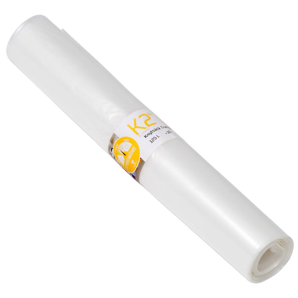 Avfallsekk 125l klar 10pk kraftig