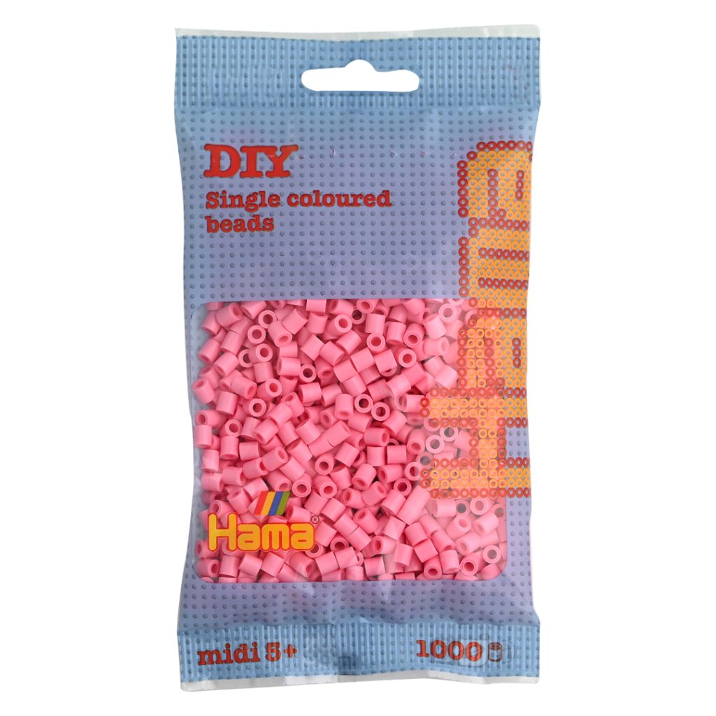 Hama midi perler 1000 pcs pink