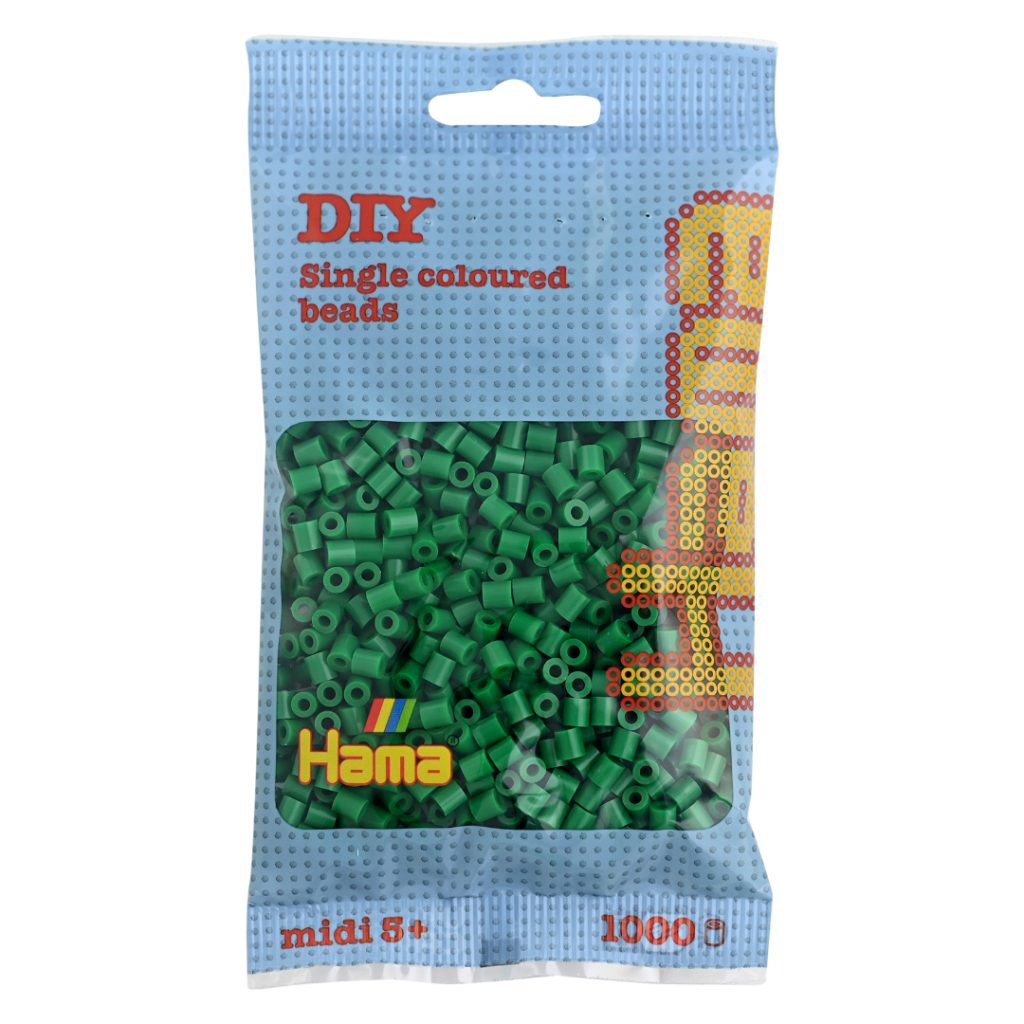 Hama midi perler 1000 pcs green
