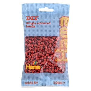 Hama midi perler 1000 pcs reddish brown