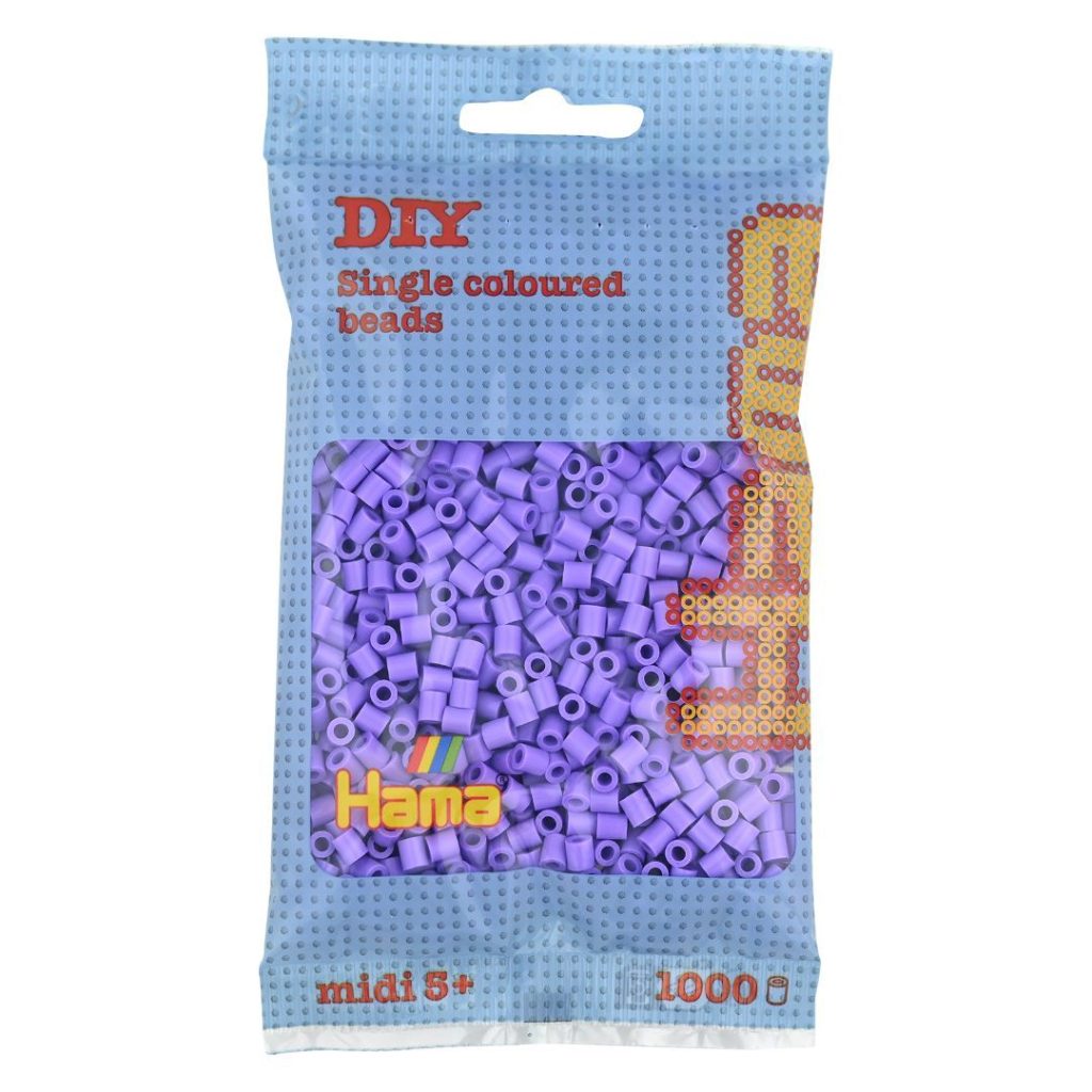 Hama midi perler 1000 pcs pastel purple