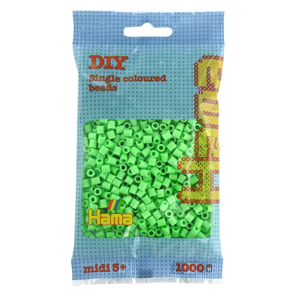 Hama midi perler 1000 pcs pastel green