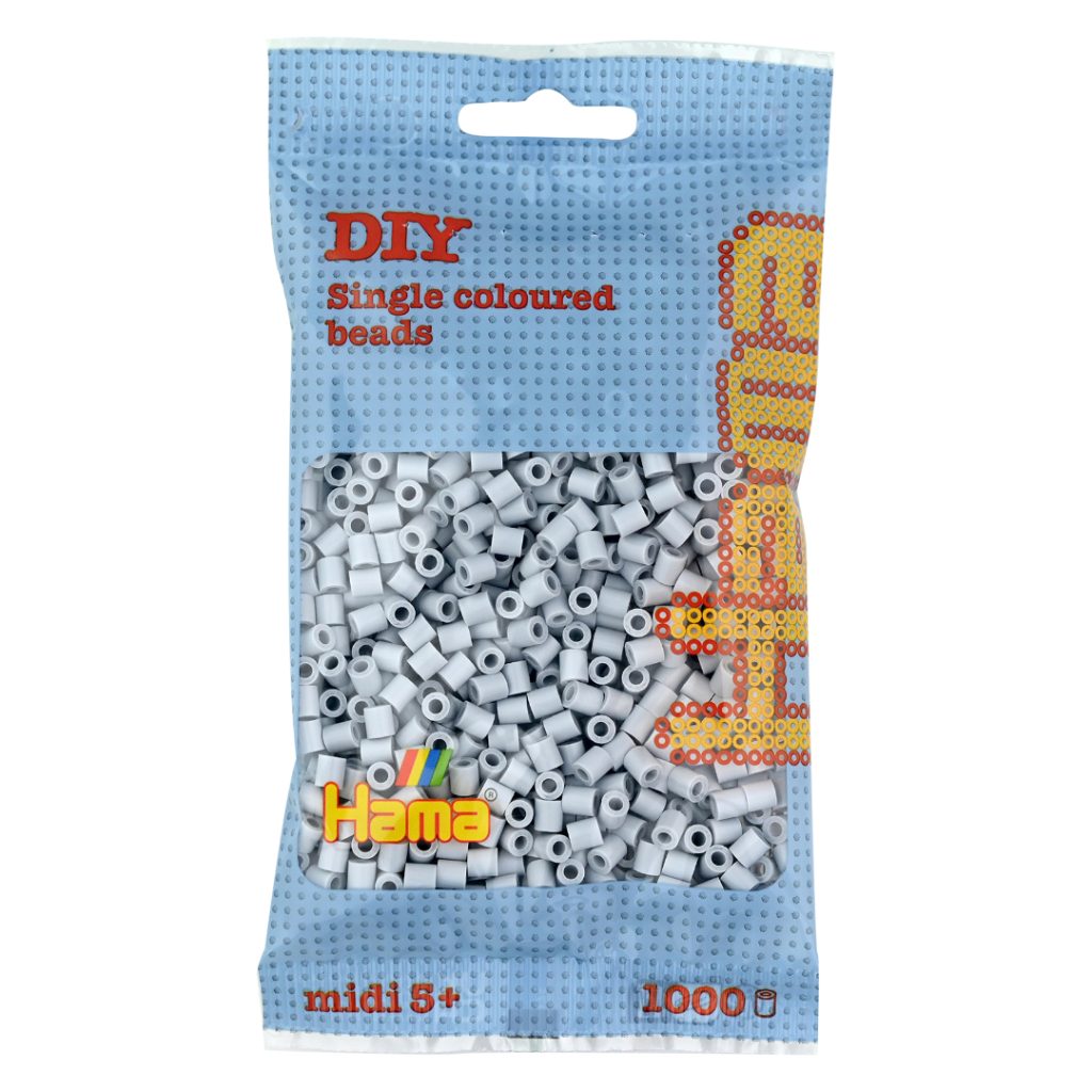 Hama midi perler 1000 pcs light grey