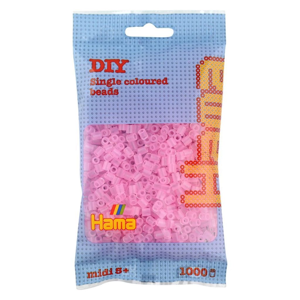 Hama midi perler 1000 pcs tr pink