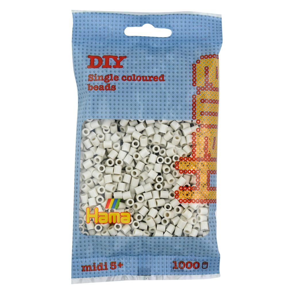 Hama midi perler 1000 pcs. cloudy white