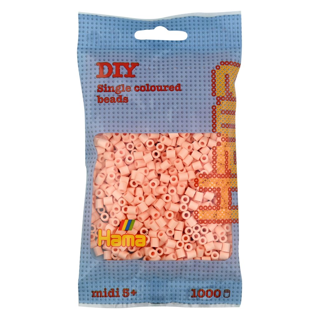 Hama midi perler 1000 pcs. light peach