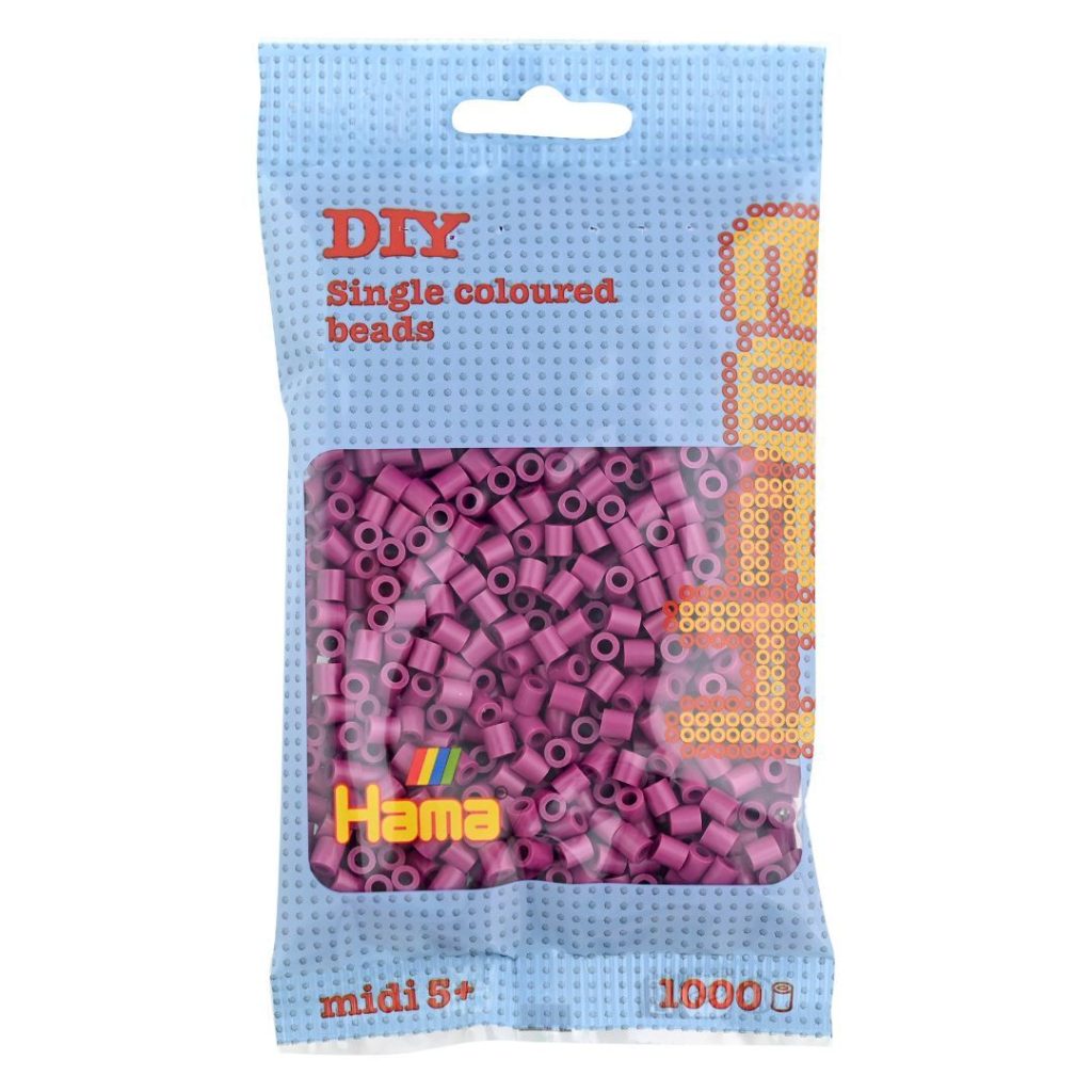 Hama midi perler 1000 pcs. plum