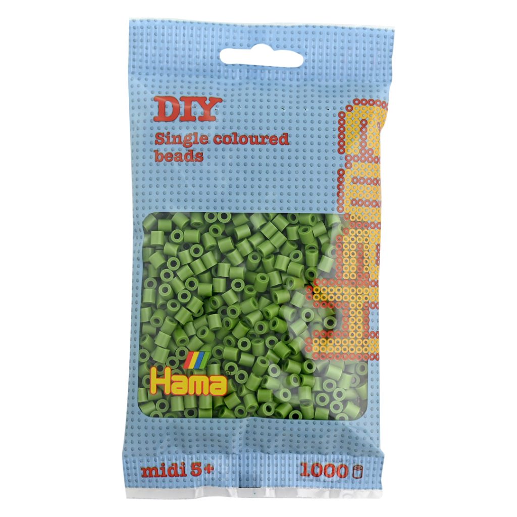 Hama midi perler 1000 pcs. olive green