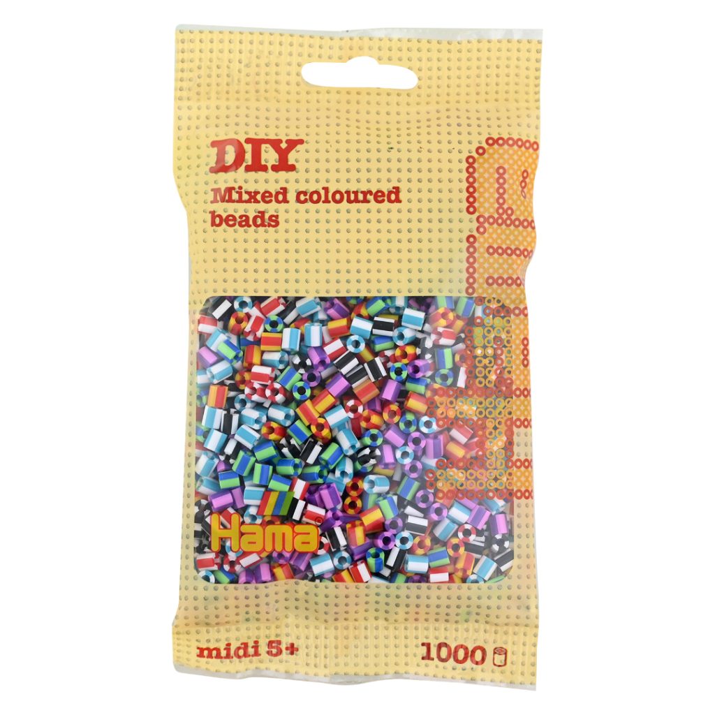 Hama midi striped perler 1000 pcs