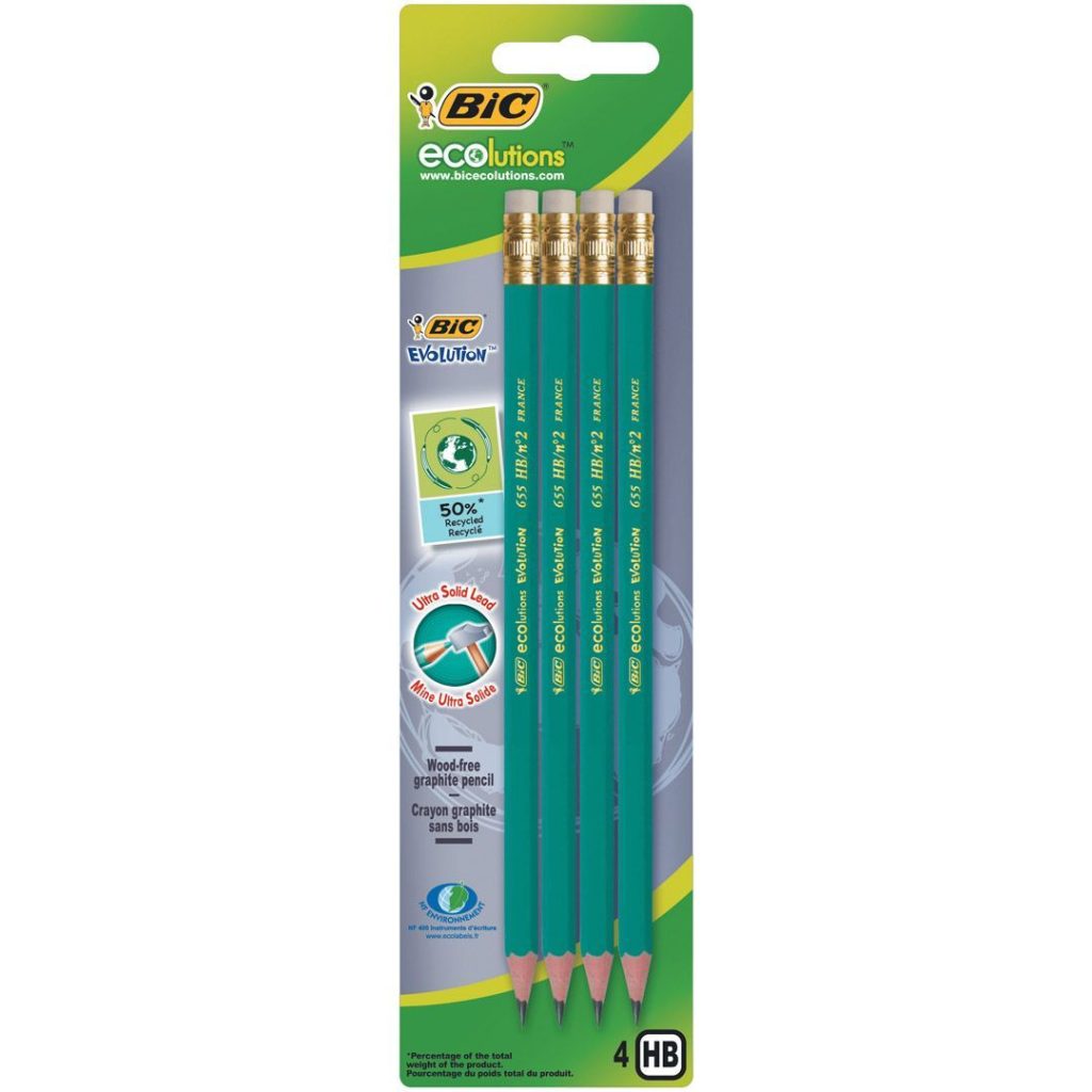 Blyant bic evolution 650 hb (4 stk)