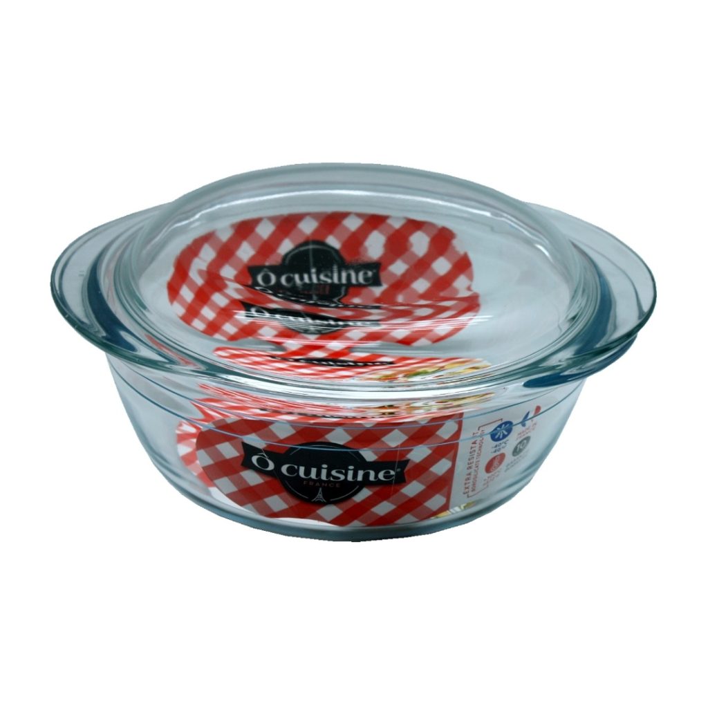 Cuisine ildfast rund 1,1 liter m/lokk