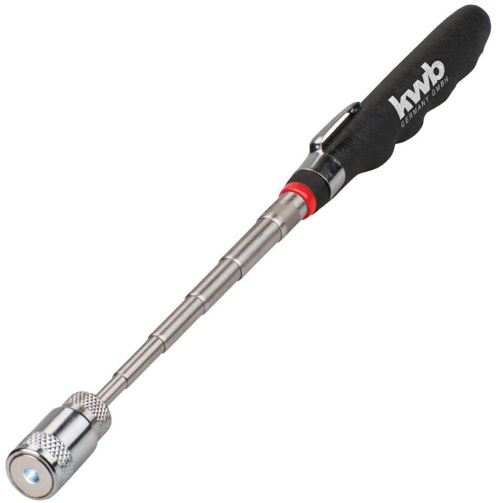 Kwb teleskopisk magnet med led lampe