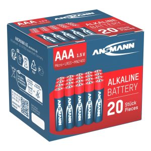 Ansmann batteri aaa / lr03 20 pakning