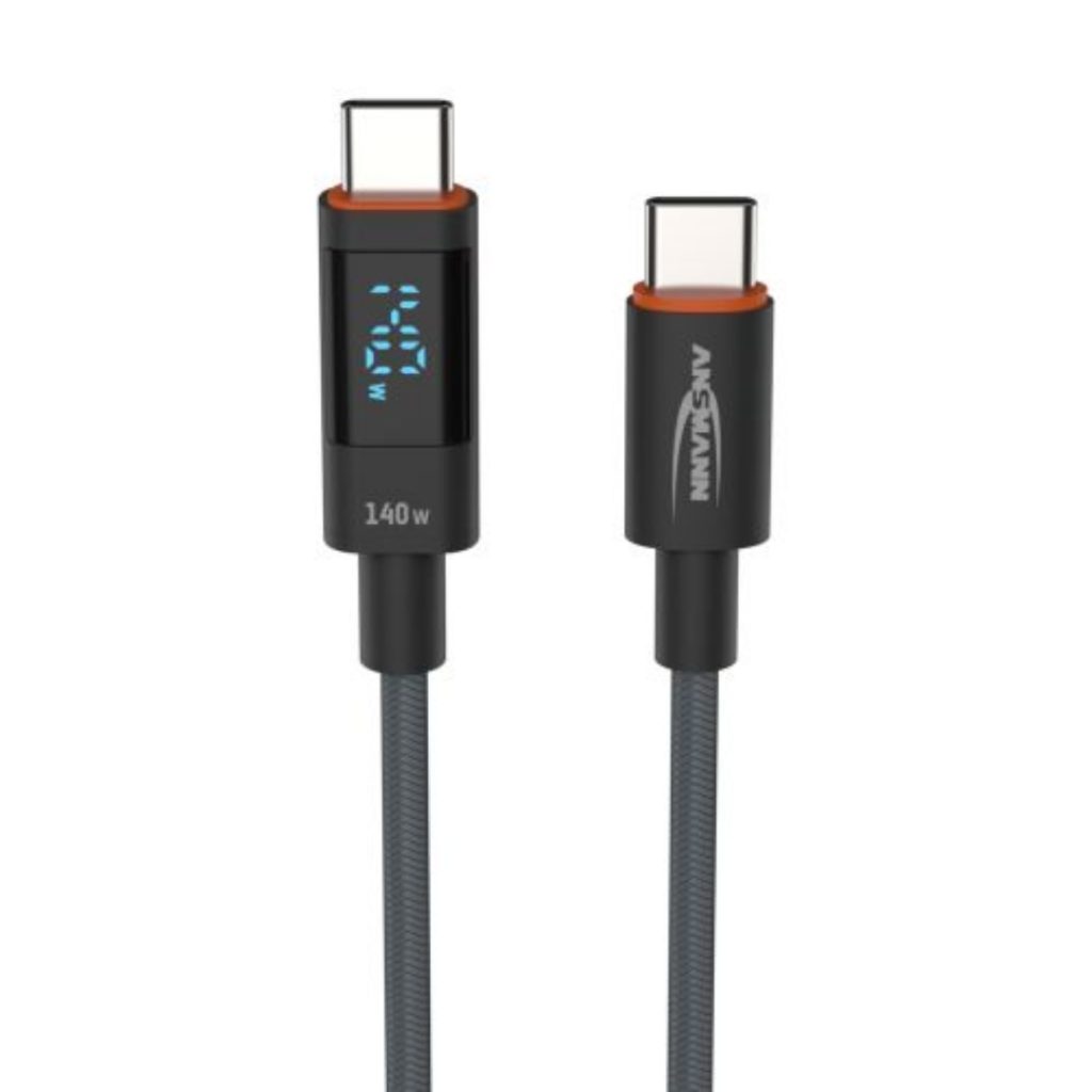 Ansmann kabel usb-c til usb-c 1,2m 140w