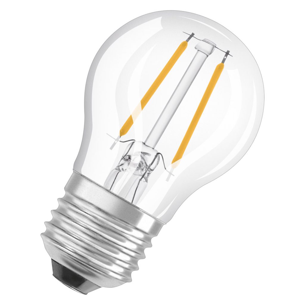 Osram led pære klot (40) e27 klar 827