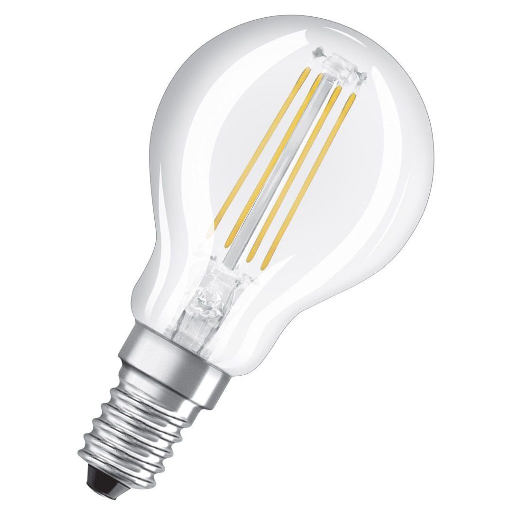 Osram led pære klot (40) e14 klar 827