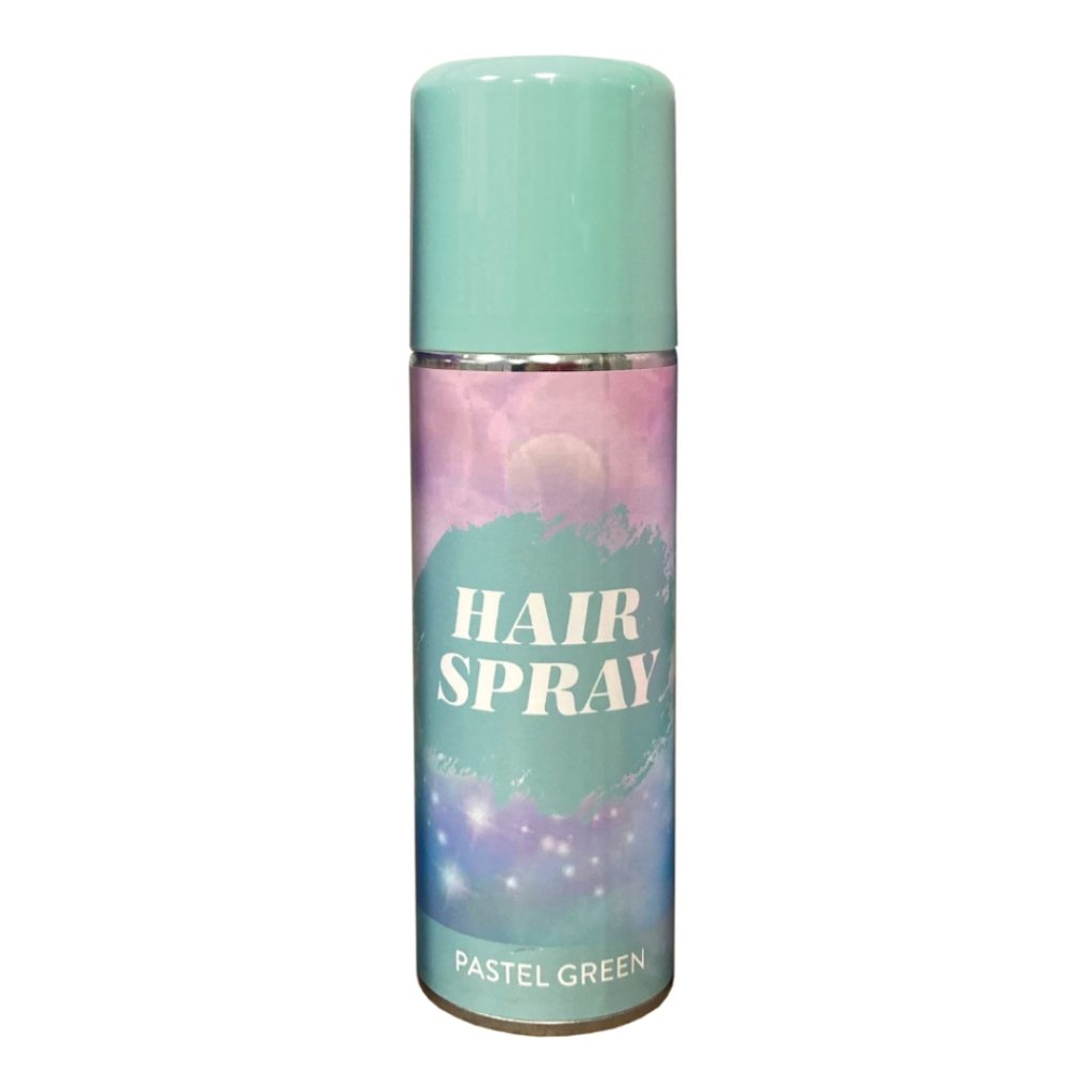 Hair spray pastel green