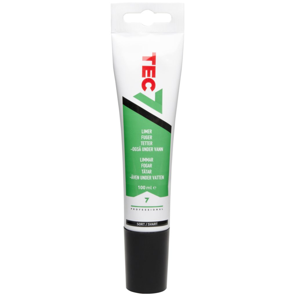 Tec7 fugemasse sort 100ml