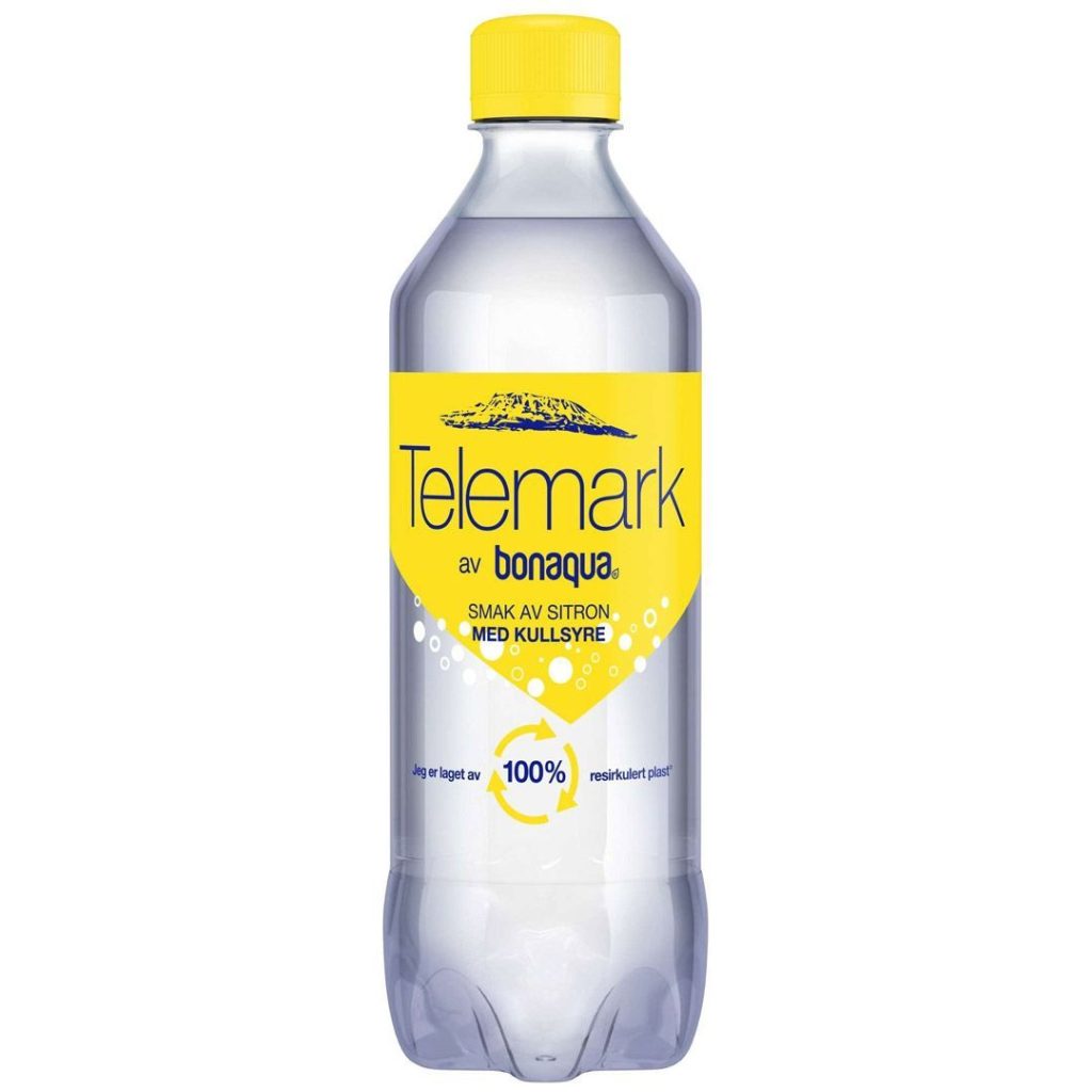 Bonaqua telemark med kullsyre sitron