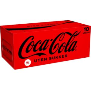 Coca cola u/sukker 10pk 0,33l
