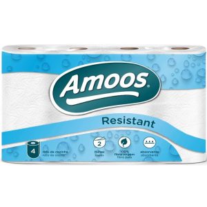 Amoos tørkerull hvit 4 ruller