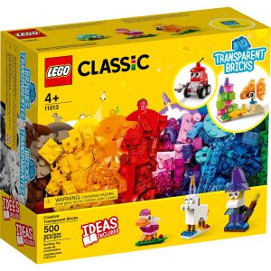 Lego kreativitet med gjennomsiktige klos