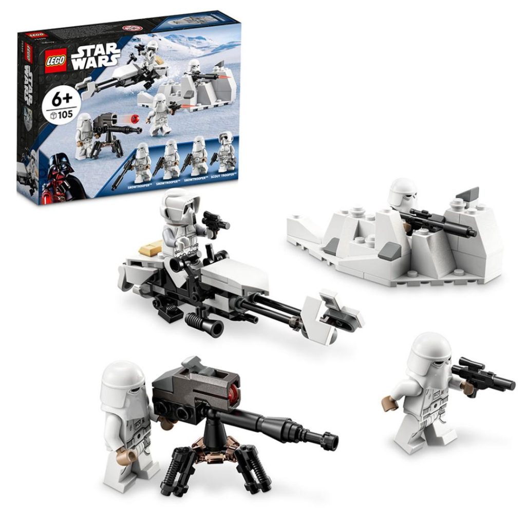 Lego stridspakke med snøsoldater